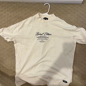 Boohoo Cream Short Sleeve Tee